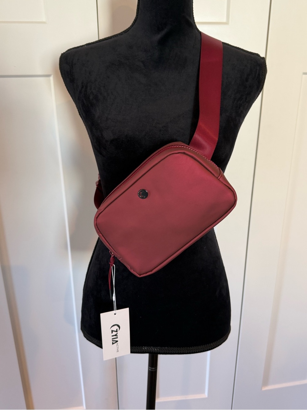 ZYIA Burgundy Crossbody Bag